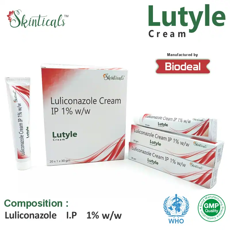 Luliconazole (1% w/w) Cream at the best price in PCD Pharma Franchise for Antifungal and Fungal Infection Treatment.